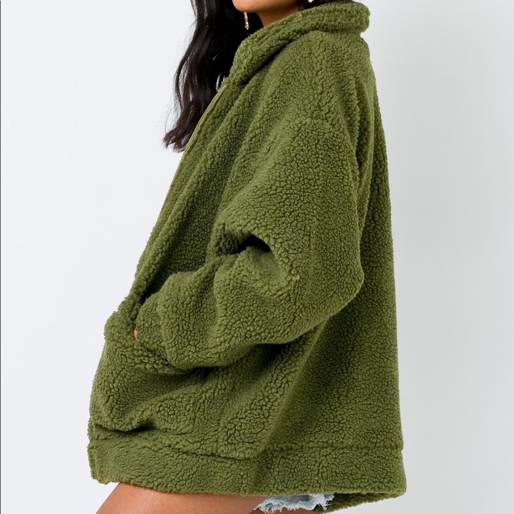 I Am Gia pixie faux shearling teddy jacket